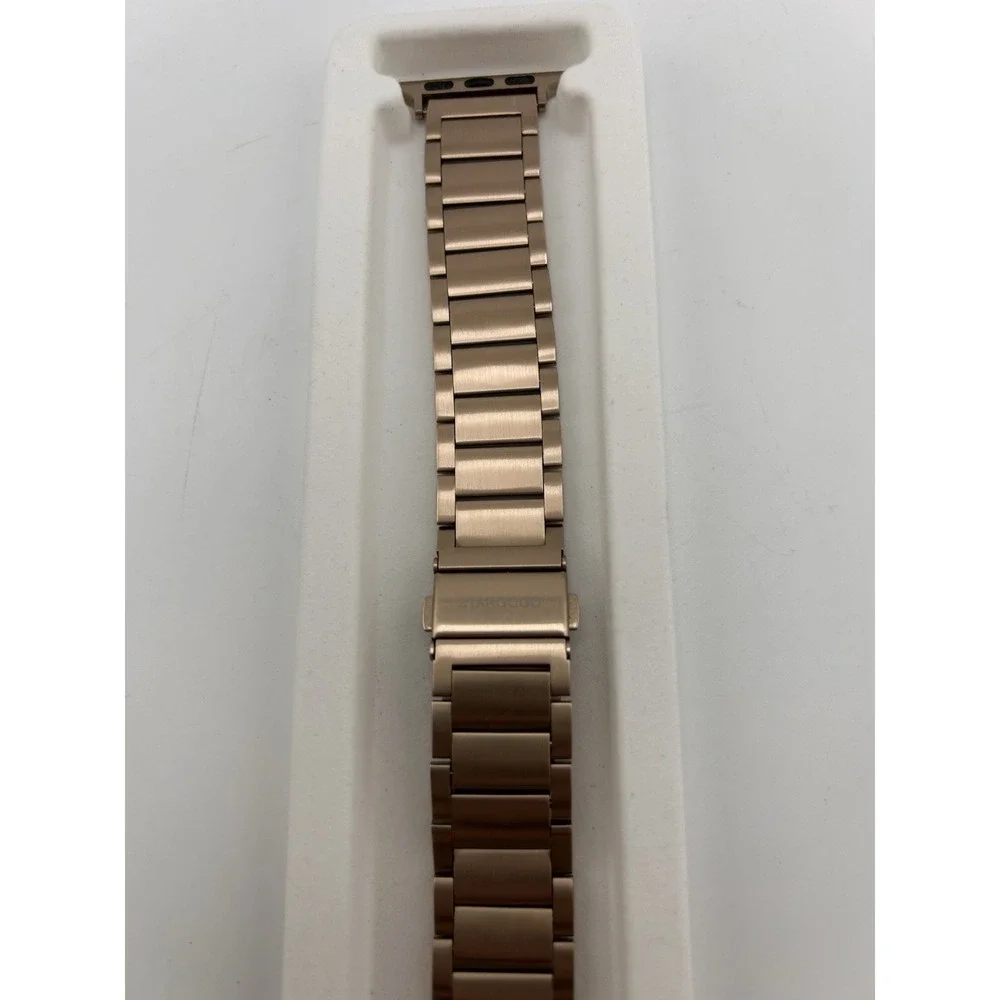 Stargogo No Tools Needed Link Bracelet Metal Band for Apple Watch.